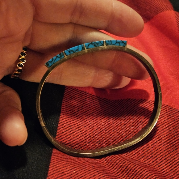 Turquoise Style hook braclet - Picture 3 of 3